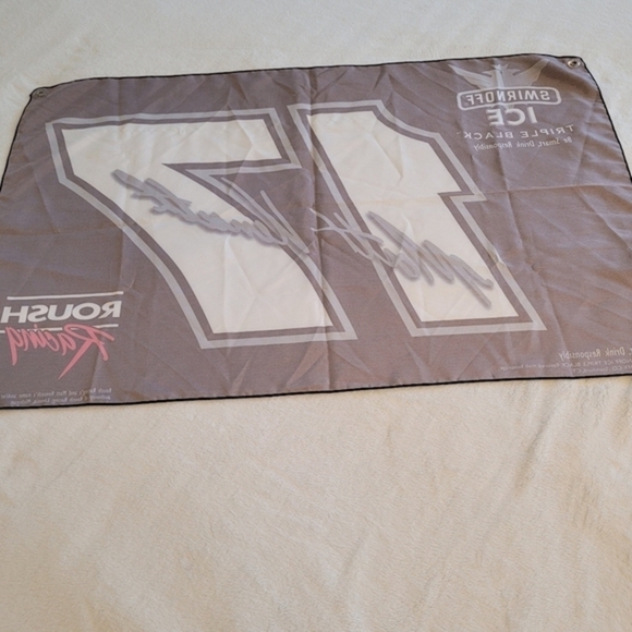 NASCAR Matt Kenseth #17 Smirnoff Ice Black Promotional Advertisement Flag 2003 - Picture 2 of 9